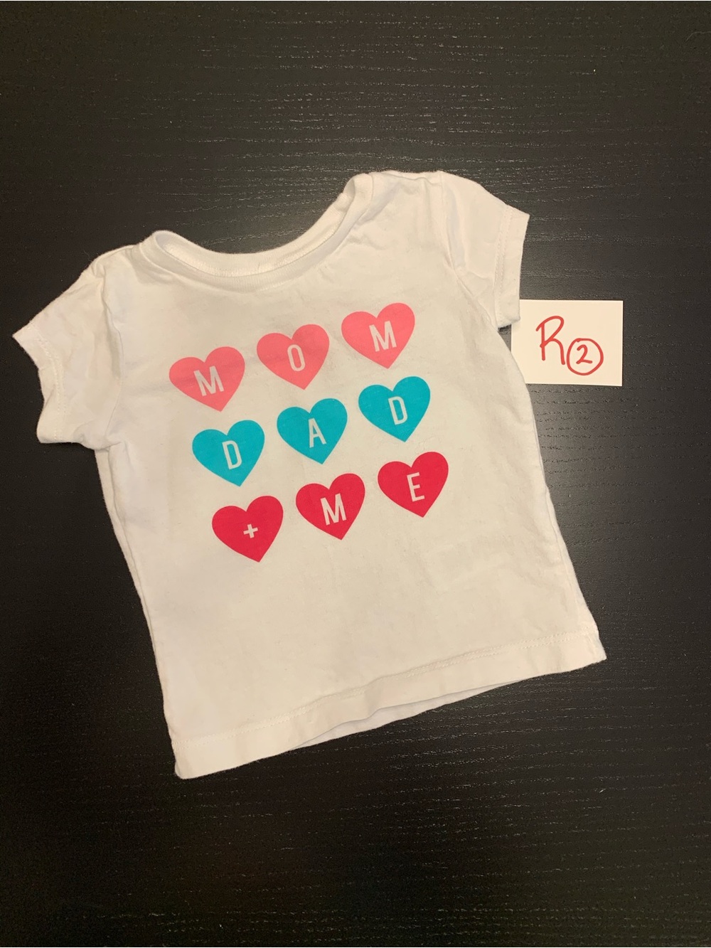 ⭐️5/$10.00⭐️ Carter's 6m White Short-Sleeve T-Shirt